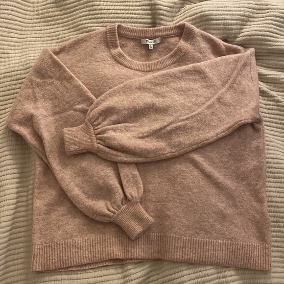 Madewell Gladwell Balloon-Sleeve Pullover Sweater - Picture 2 of 7
